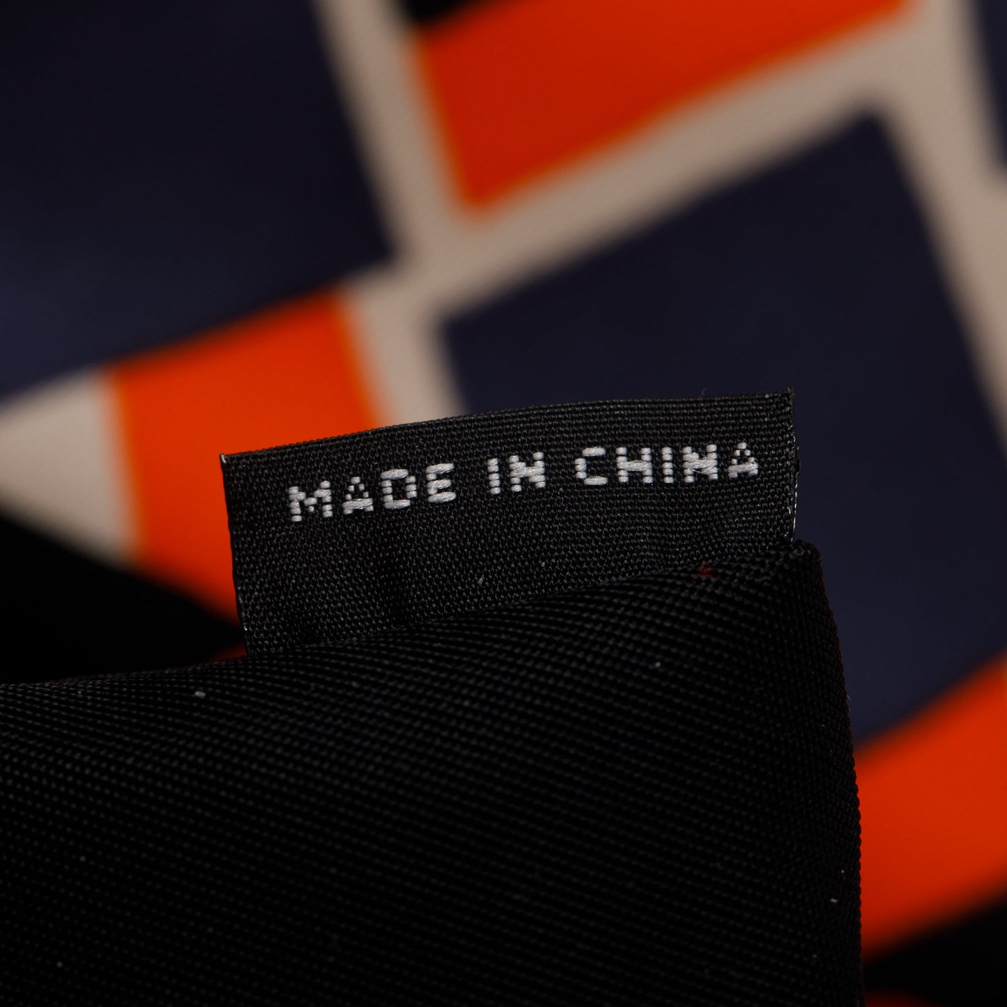 Prada Orange/Navy Tessuto Stampato Double Buckle Backpack