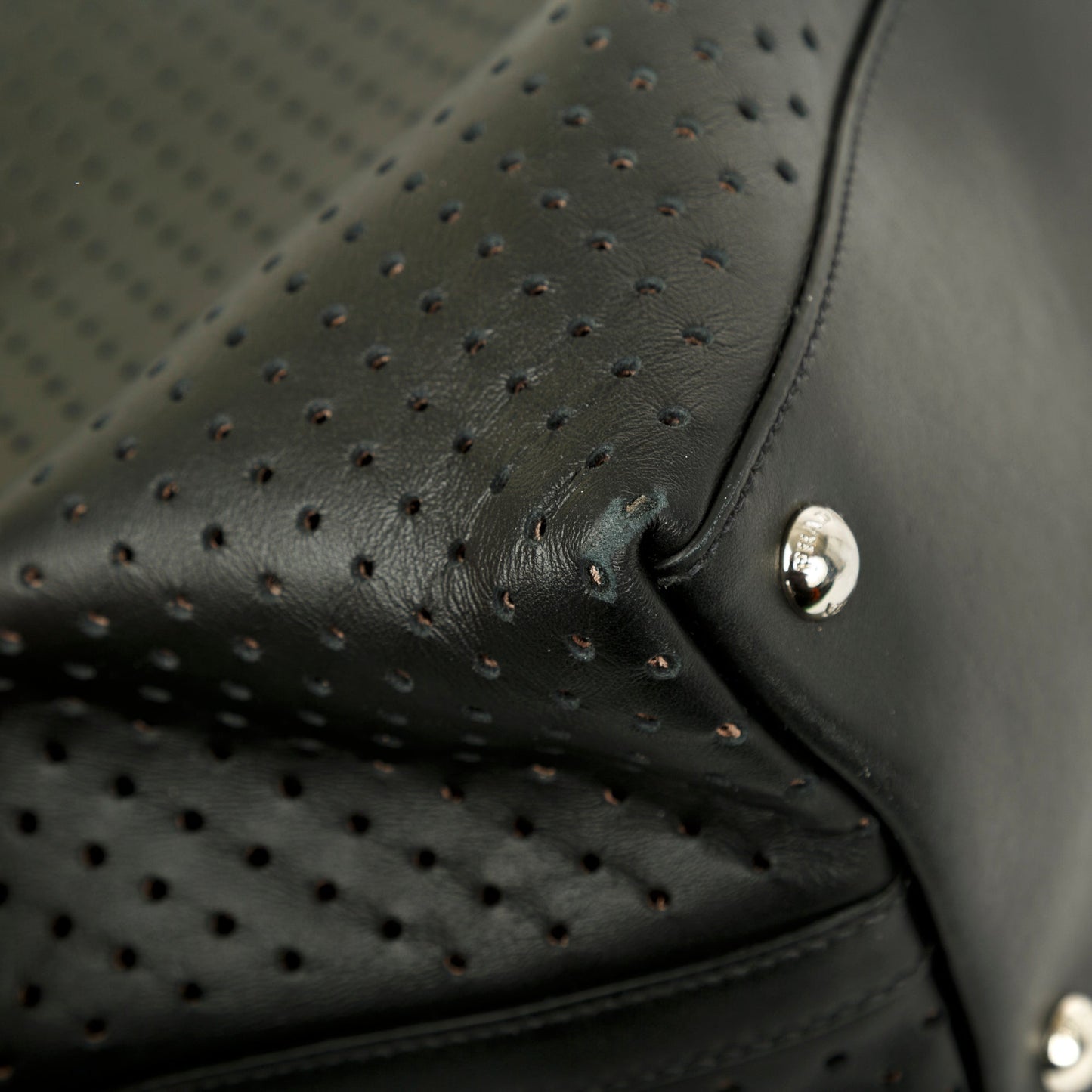 Prada Perforated Scamosciato Tote