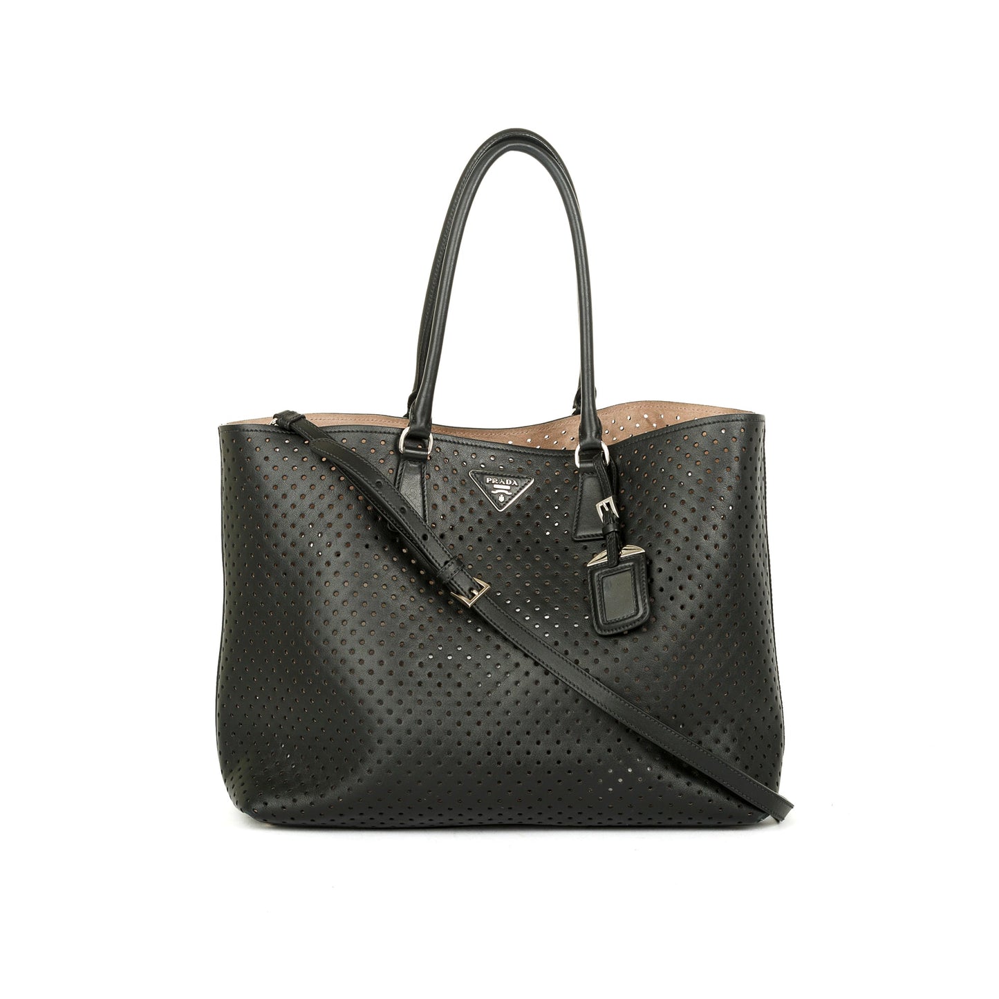 Prada Perforated Scamosciato Tote