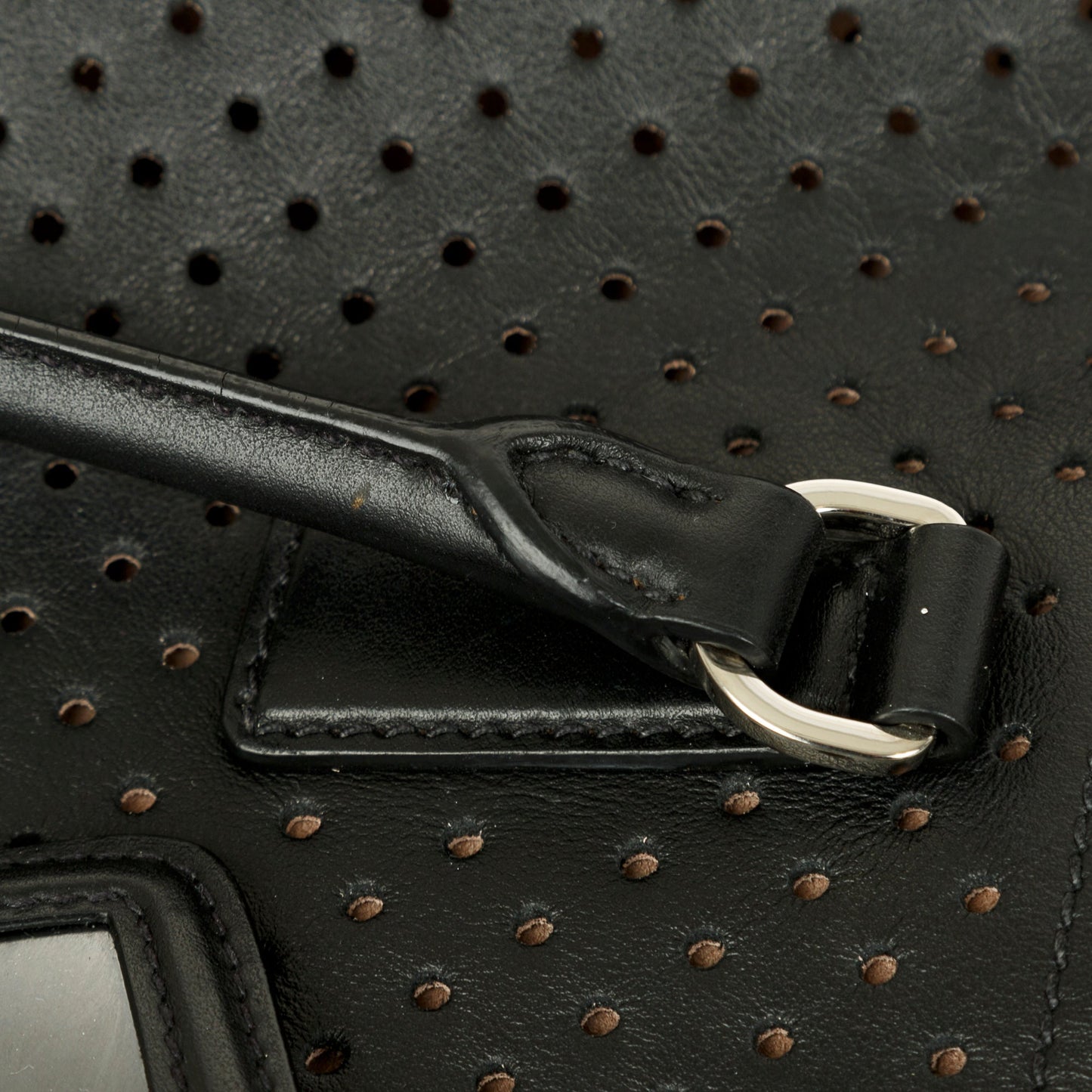 Prada Perforated Scamosciato Tote