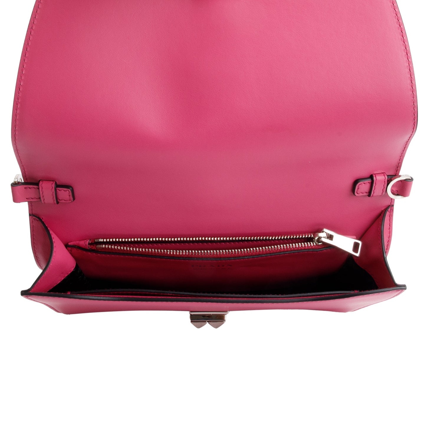 Prada Pink Saffiano City Calf Leather Elektra Bag