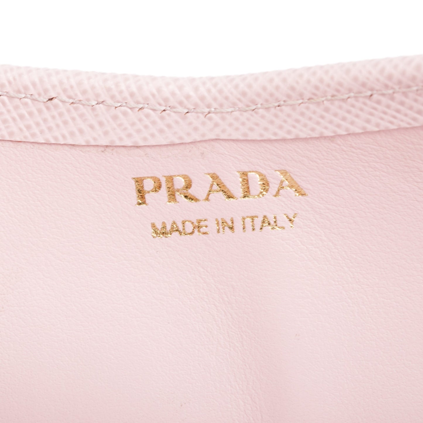 Prada Pink Saffiano Envelope Wristlet Clutch