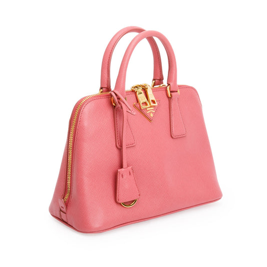 Prada Pink Saffiano Lux Small Promenade Tote