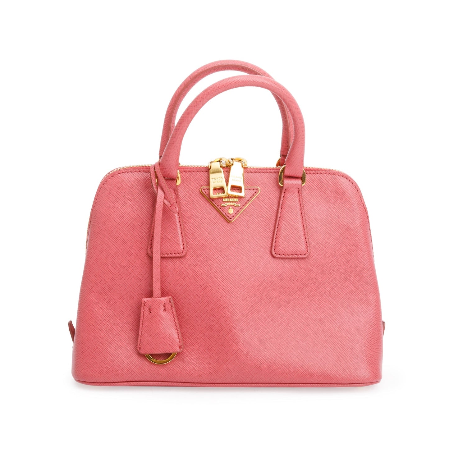 Prada Pink Saffiano Lux Small Promenade Tote