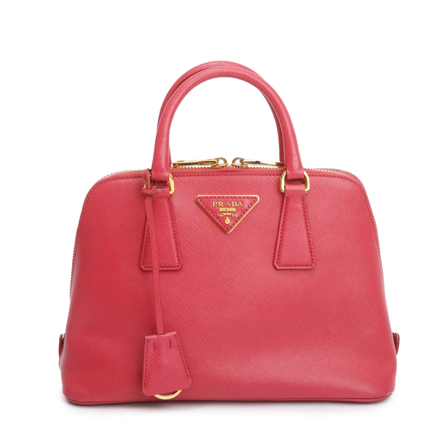 Prada Pink Saffiano Lux Small Promenade Tote