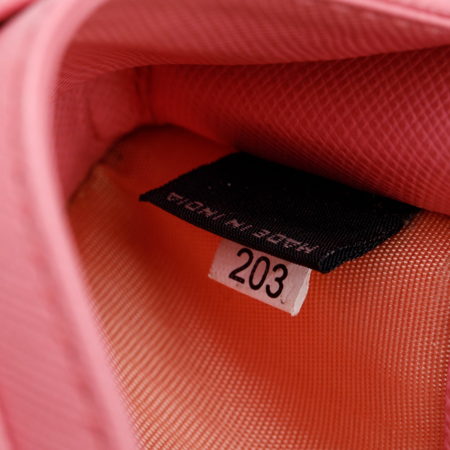 Prada Pinkk Saffiano Leather Flap Card Holder