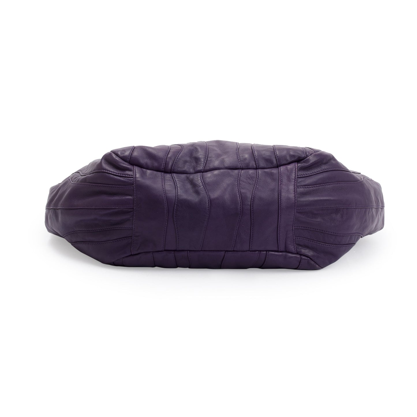Prada Purple Nappa Stripes Leather Shoulder Bag