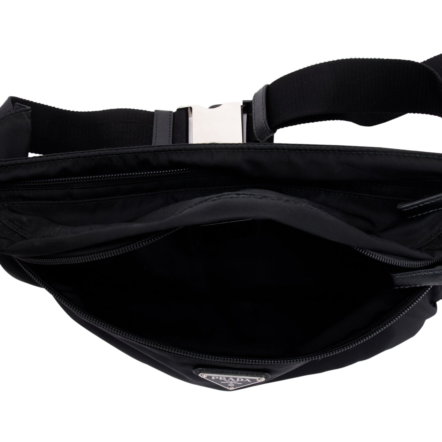 Prada Re-Nylon Double Zip Belt Bag