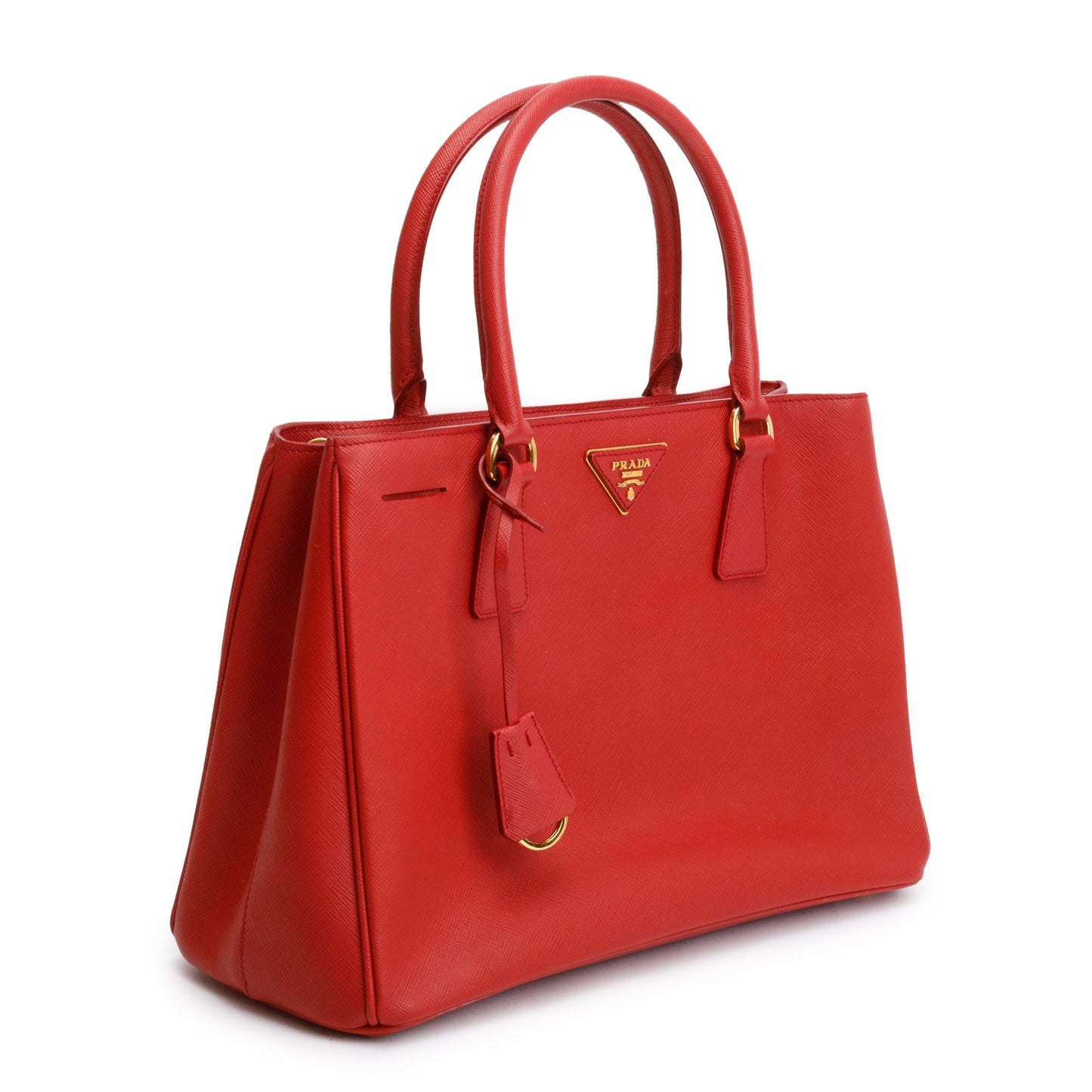Prada Red Saffiano Lux Medium Galleria Tote