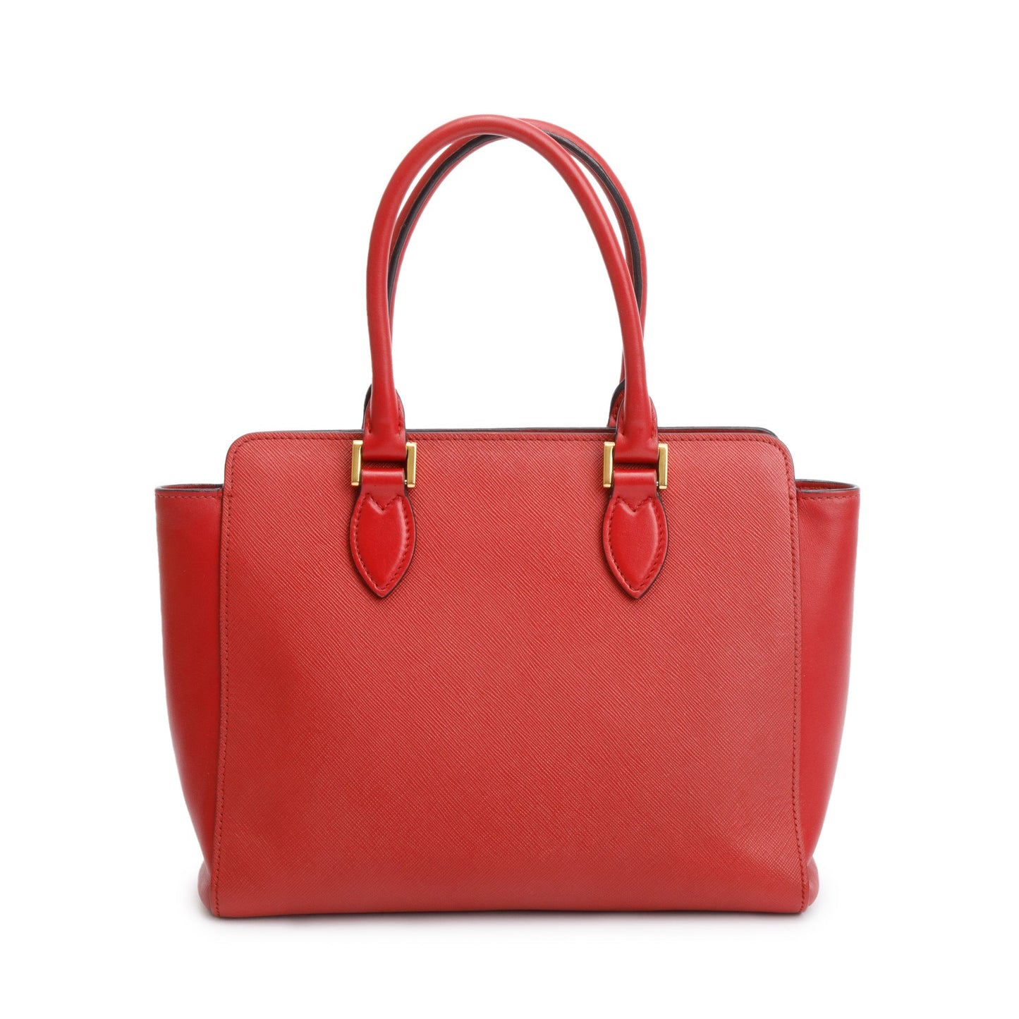 Prada Red Saffiano Soft Calf Leather Tote