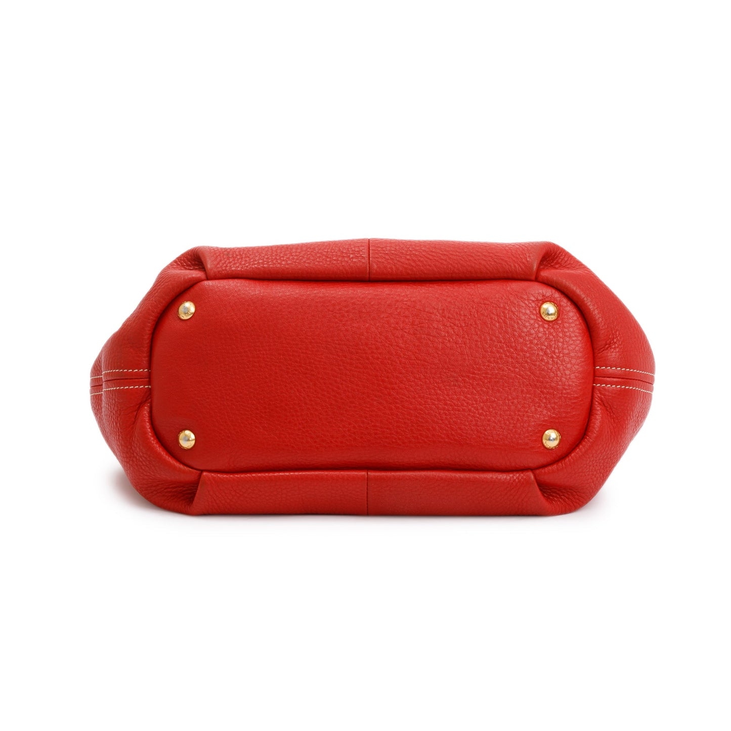 Prada Red Vitello Daino Shoulder Bag