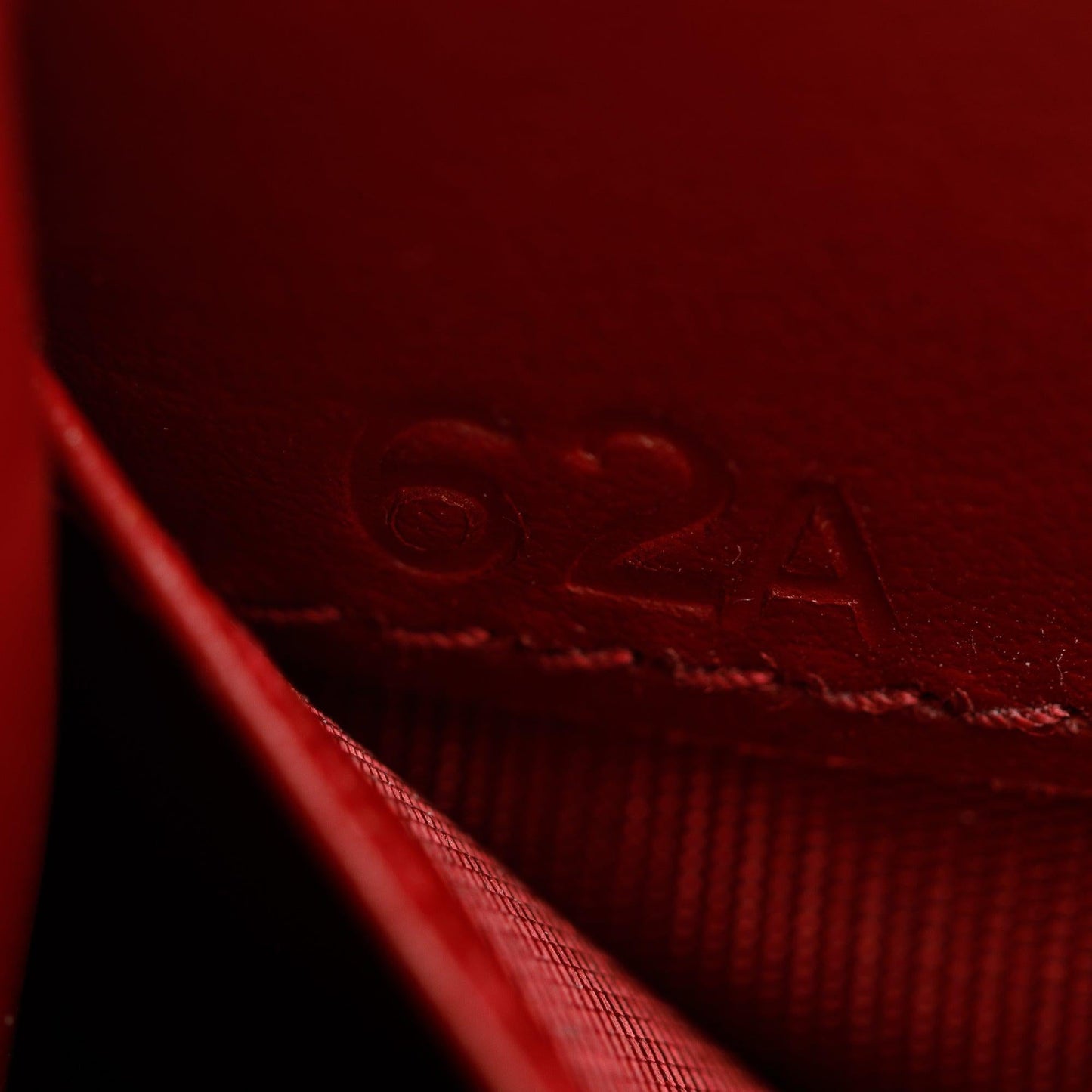 Prada Red Vitello Move Compact Tri-Fold Wallet