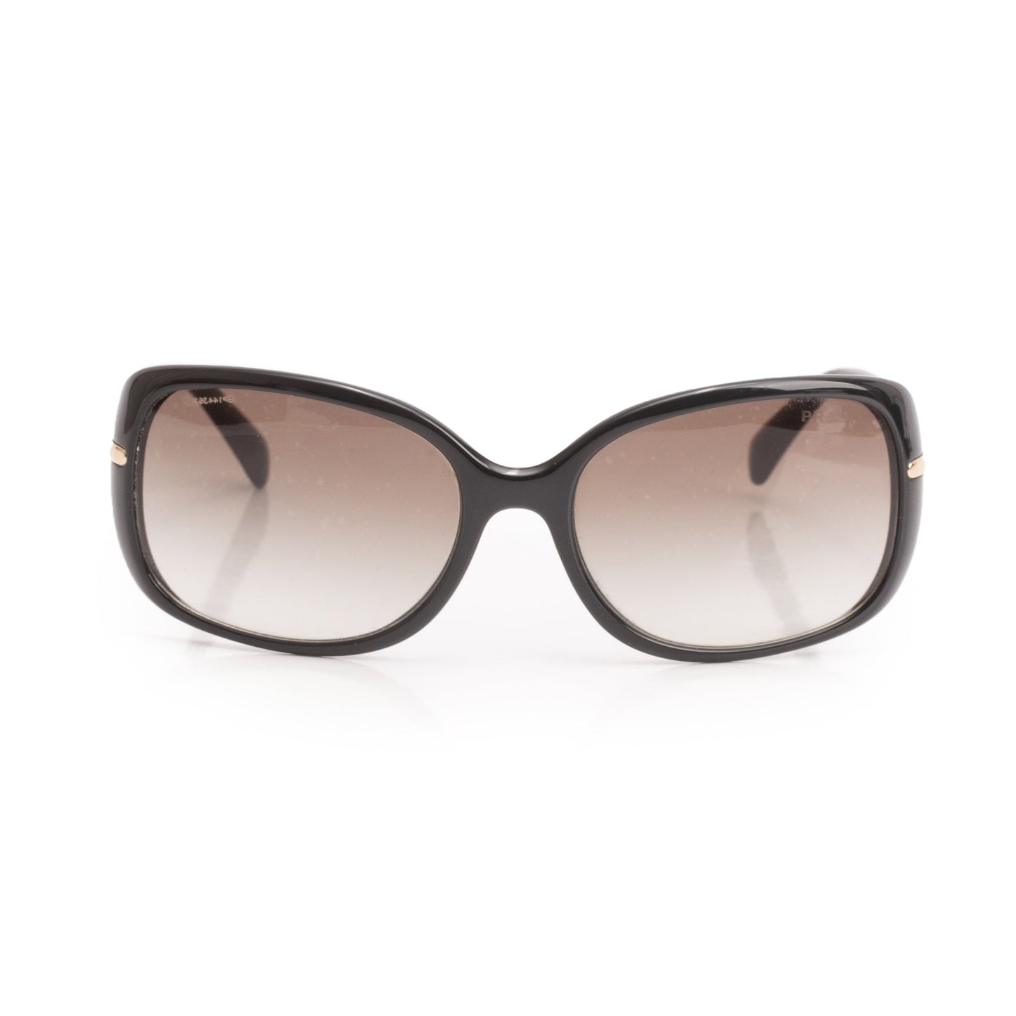 Prada SPR 080  Black Acetate Conceptual Sunglasses