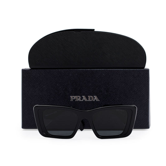 Prada SPR 08Y Black Acetate Symbole Sunglasses