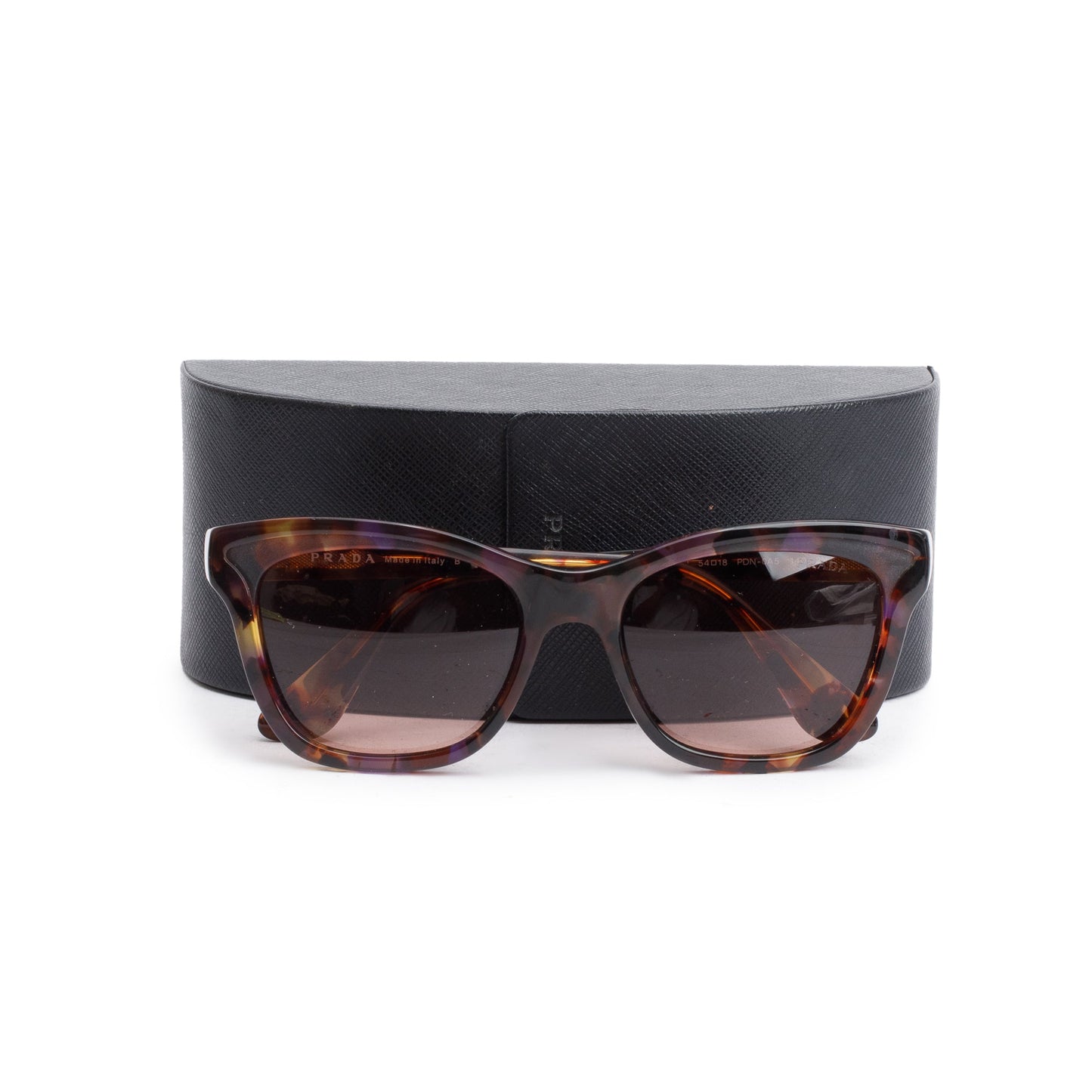 Prada SPR 16P Tortoise Acetate Cat-Eye Sunglasses