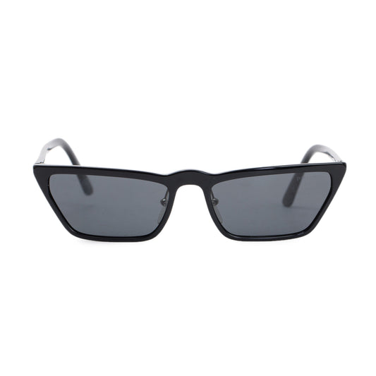 Prada SPR 19U Black Acetate Cat-Eye Sunglasses