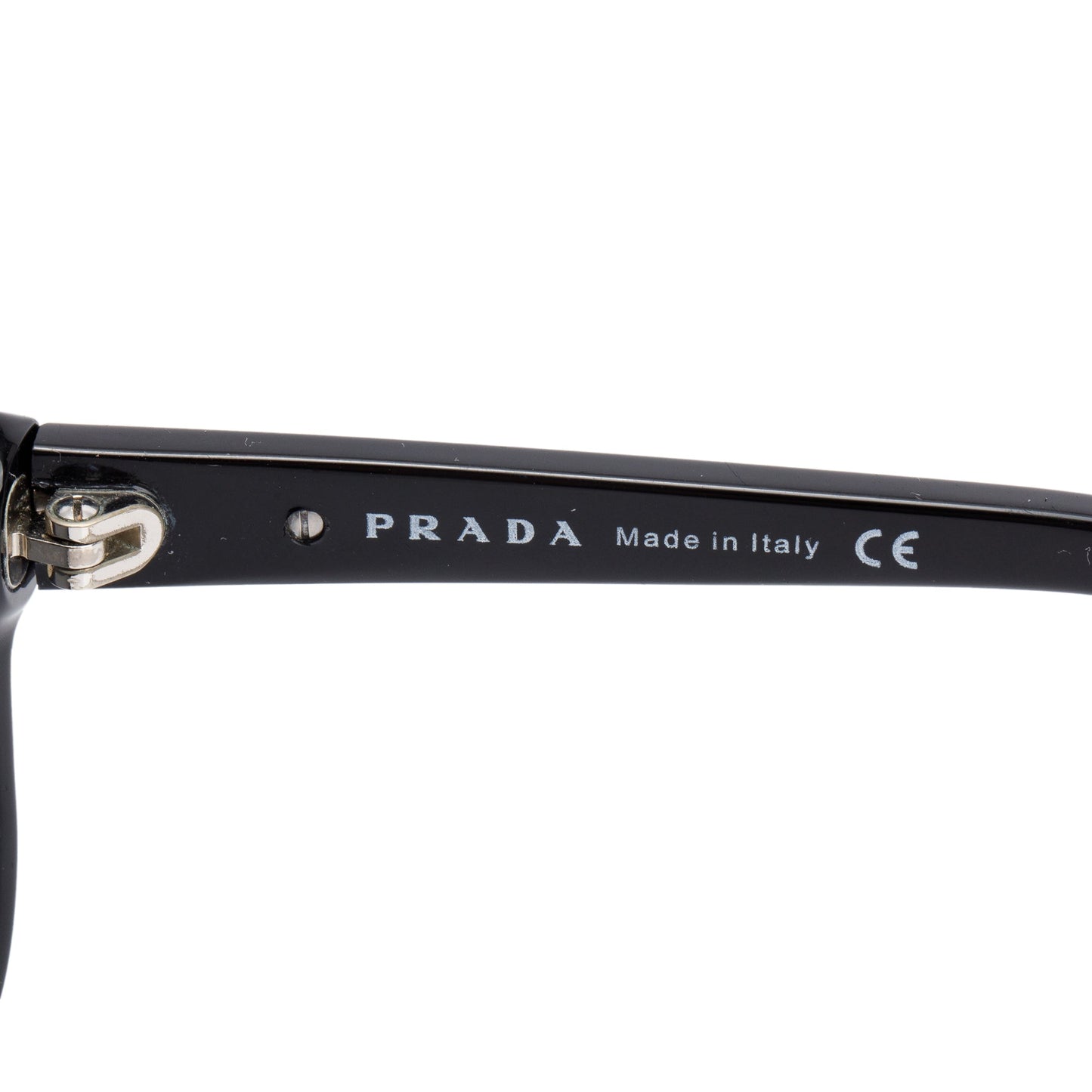 Prada SPR 21I  Black Acetate Conceptual Sunglasses