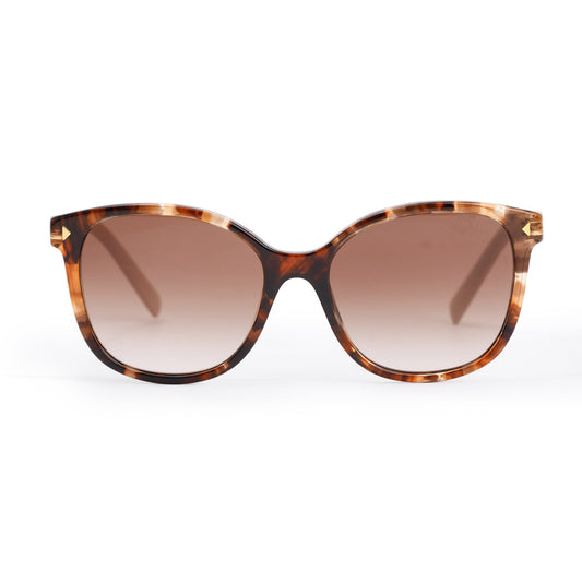 Prada SPR 22Z Beige/Brown Acetate Gradient Sunglasses