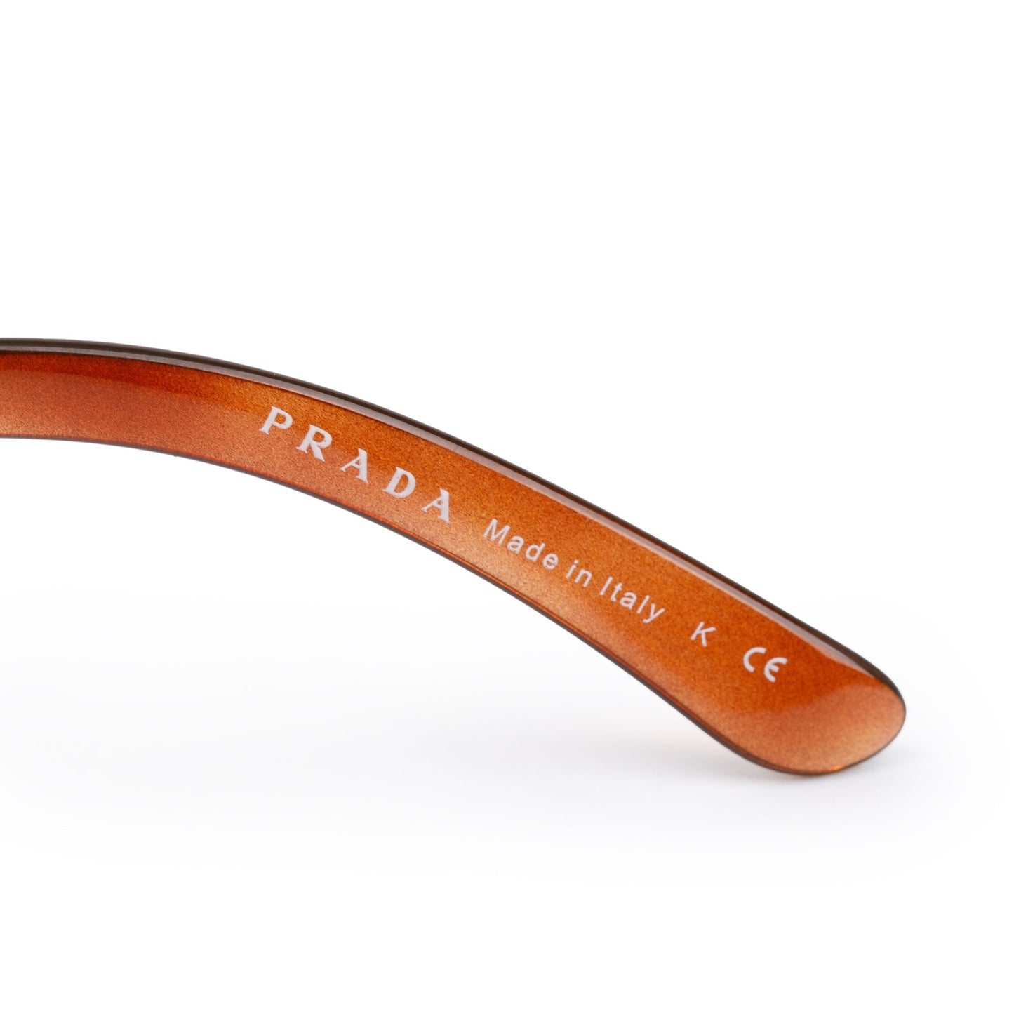 Prada SPR 25G Havana Acetate Gradient Shield Sunglasses