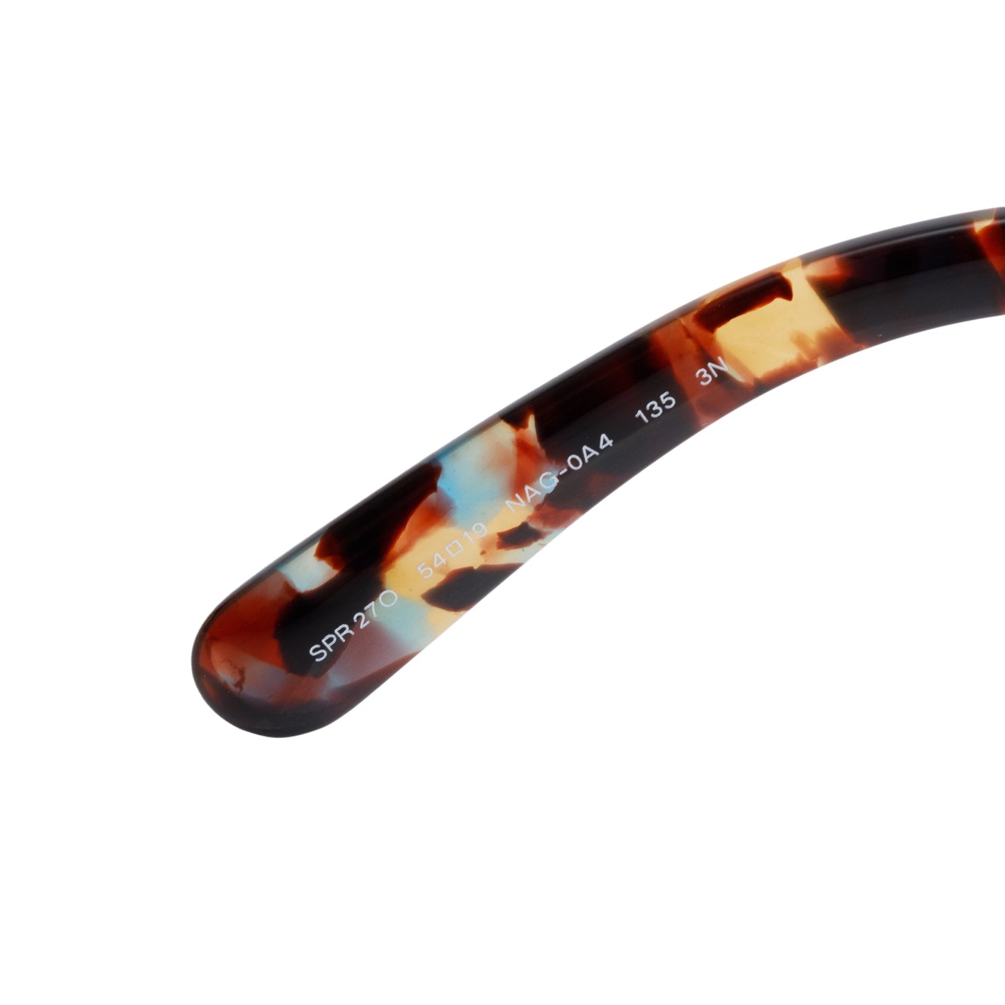 Prada SPR27O Brown Camouflage Acetate Classic Spiral Sunglasses