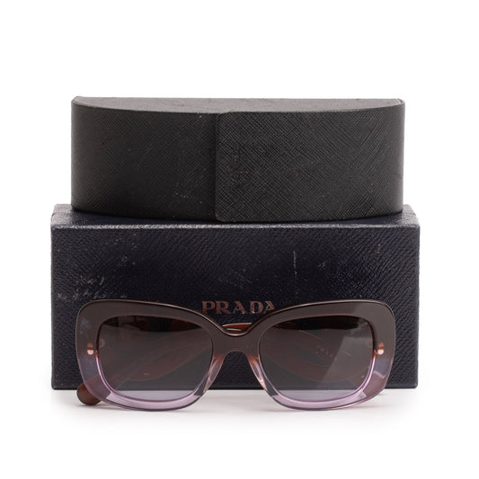 Prada SPR27O Purple Acetate Classic Spiral Sunglasses