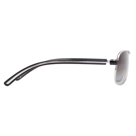 Prada SPR59L Silver-Tonte Metal Aviator Sunglasses