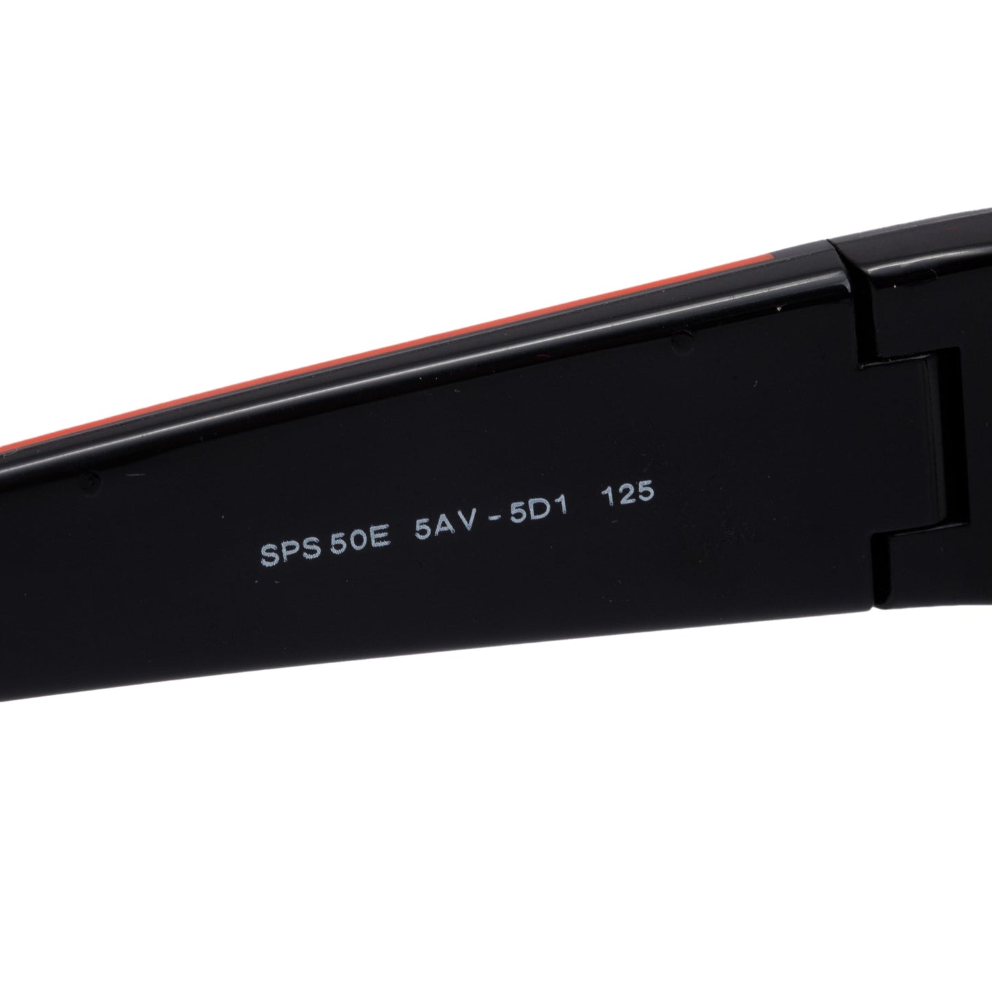 Prada SPS 50E Black Acetate Sport Shield Sunglasses