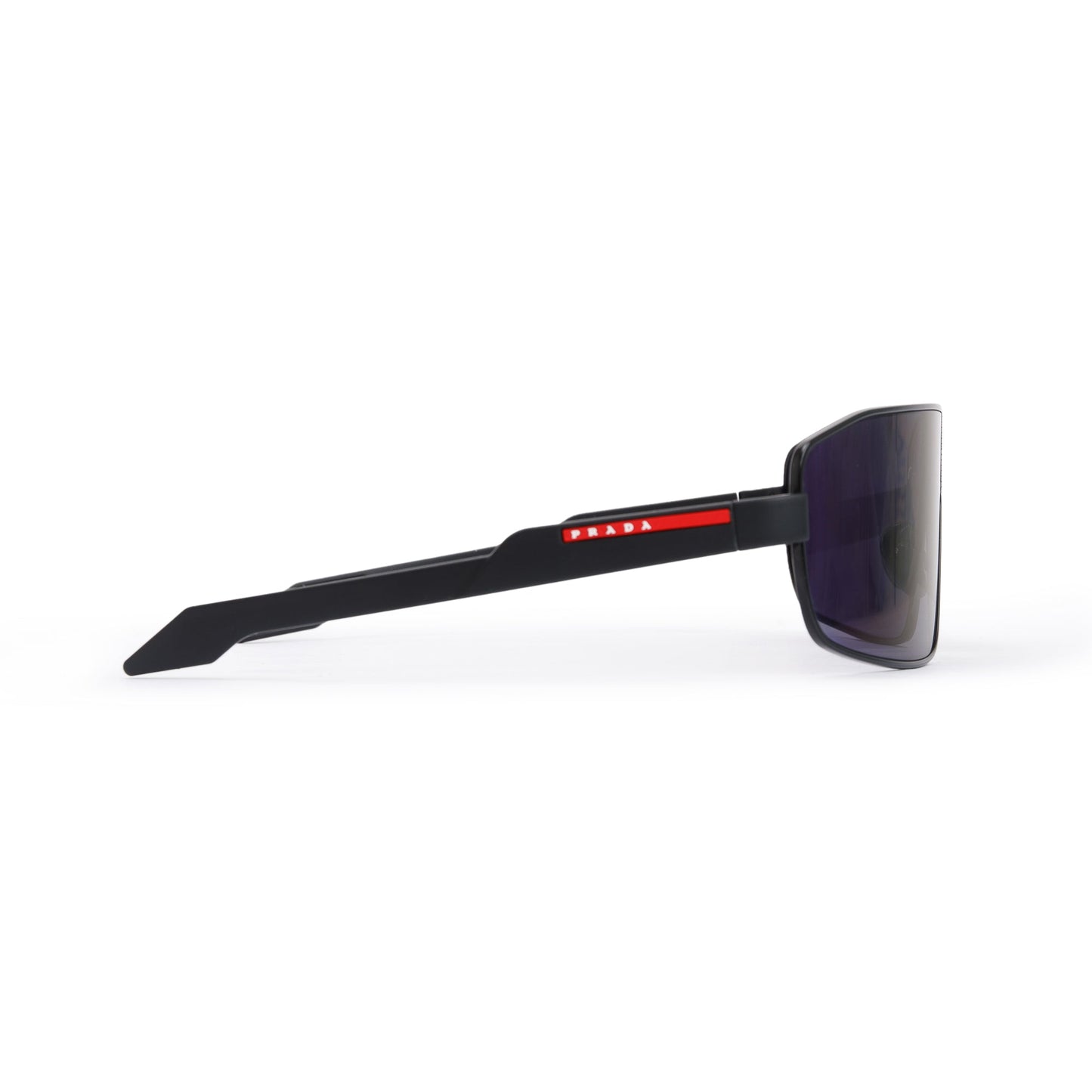 Prada SPS54Y Black Linea Rossa Sport Shield Sunglasses
