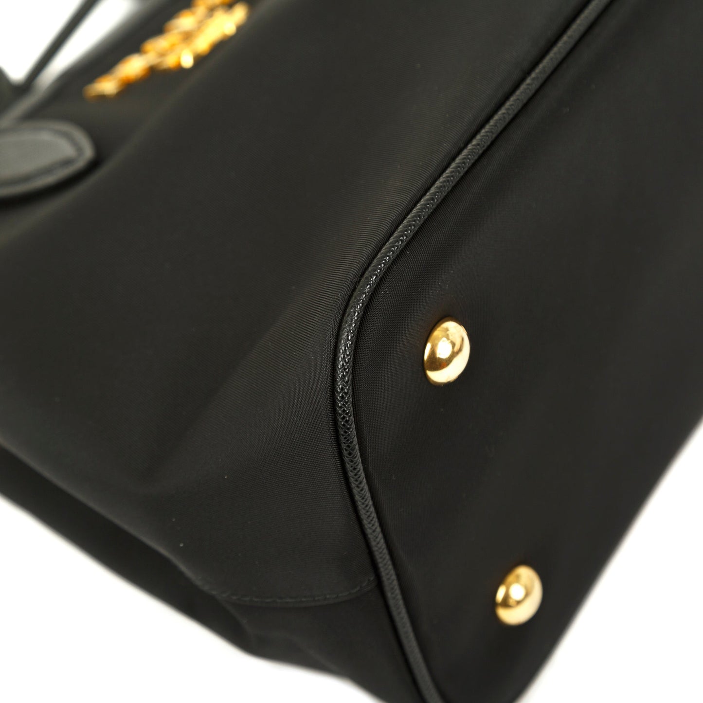 Prada Saffiano Leather-Trimmed Tessuto Nylon Satchel