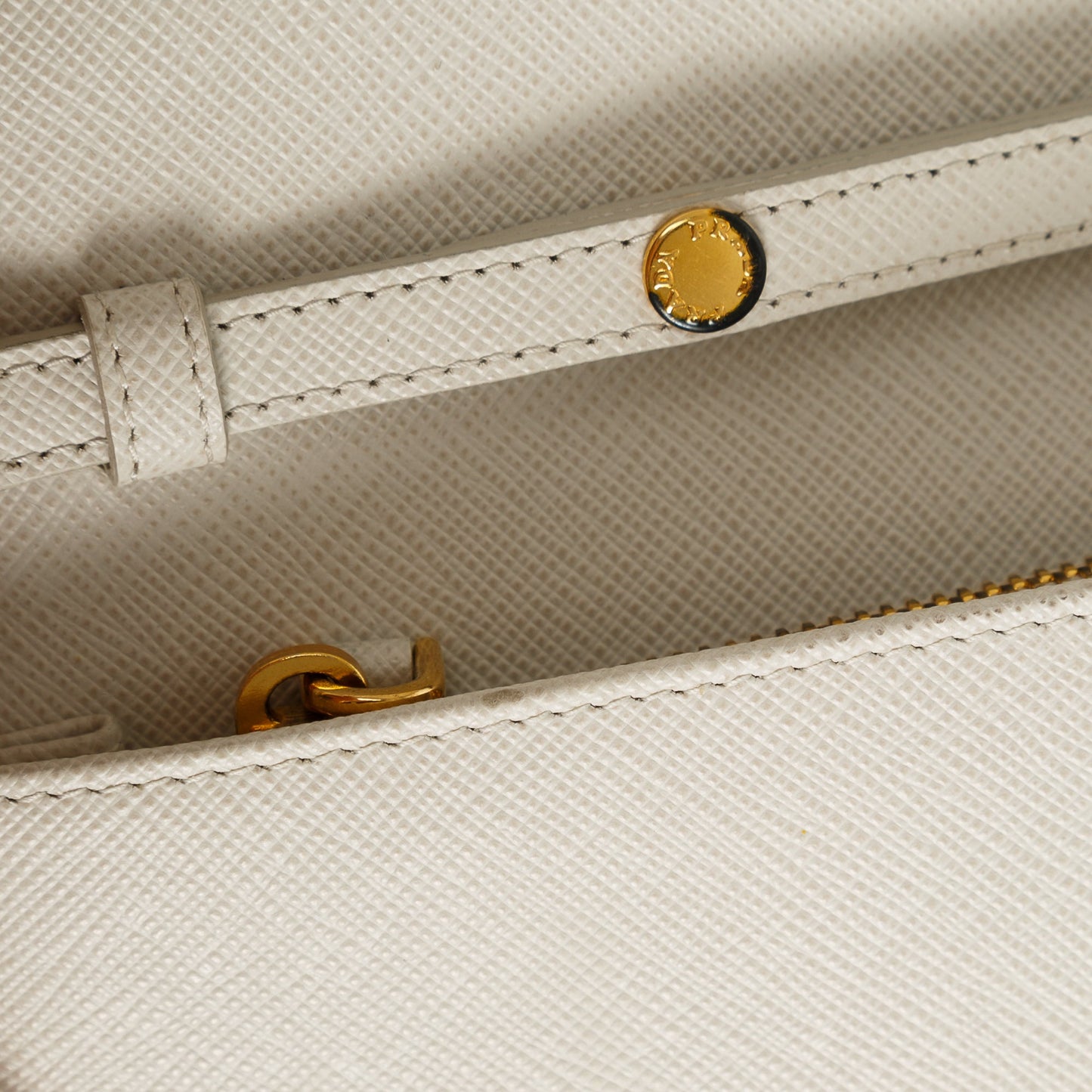 Prada Saffiano Lux Wallet on Chain