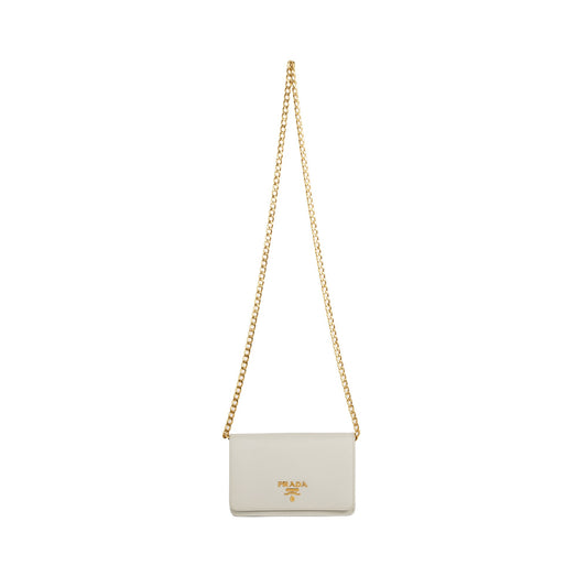 Prada Saffiano Lux Wallet on Chain