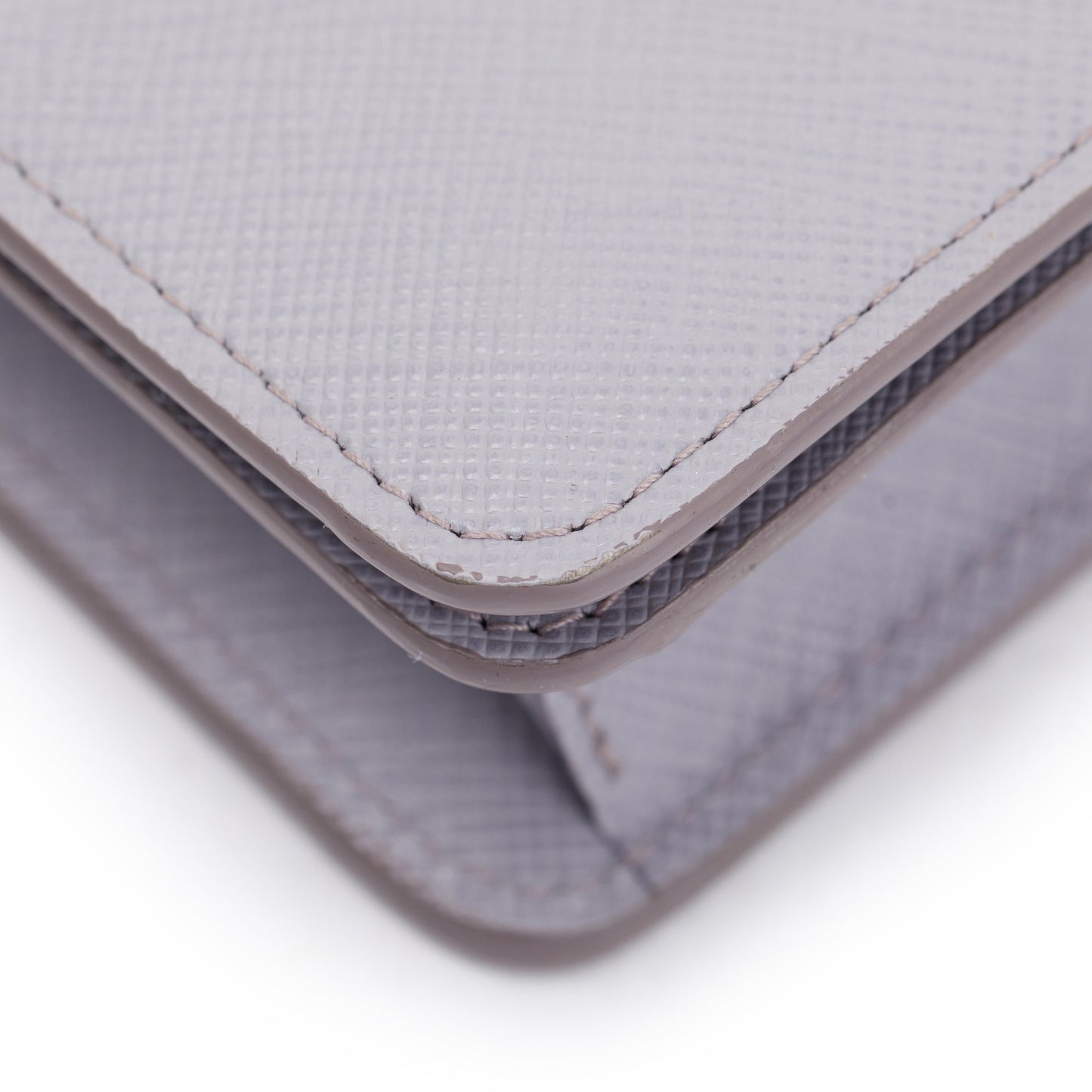 Prada Saffiano Metal Wallet on Chain