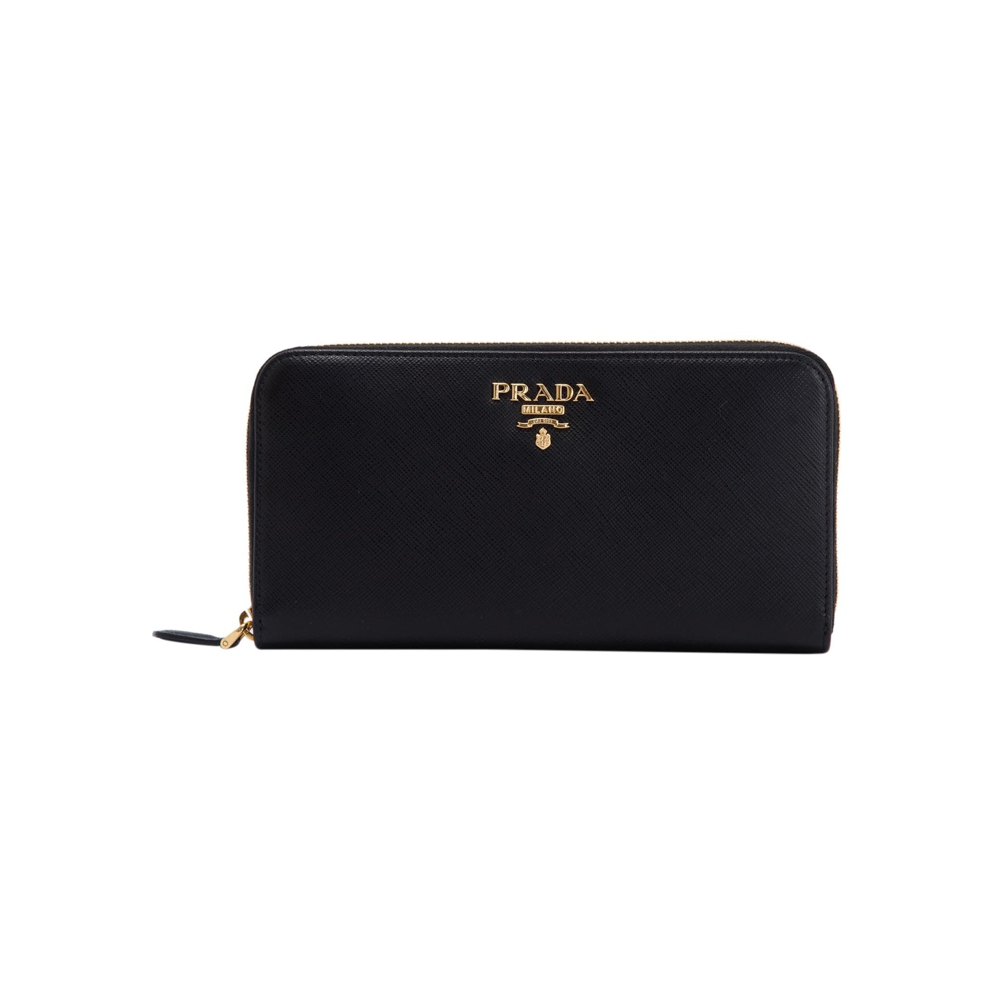 Prada Saffiano Zip Around Wallet
