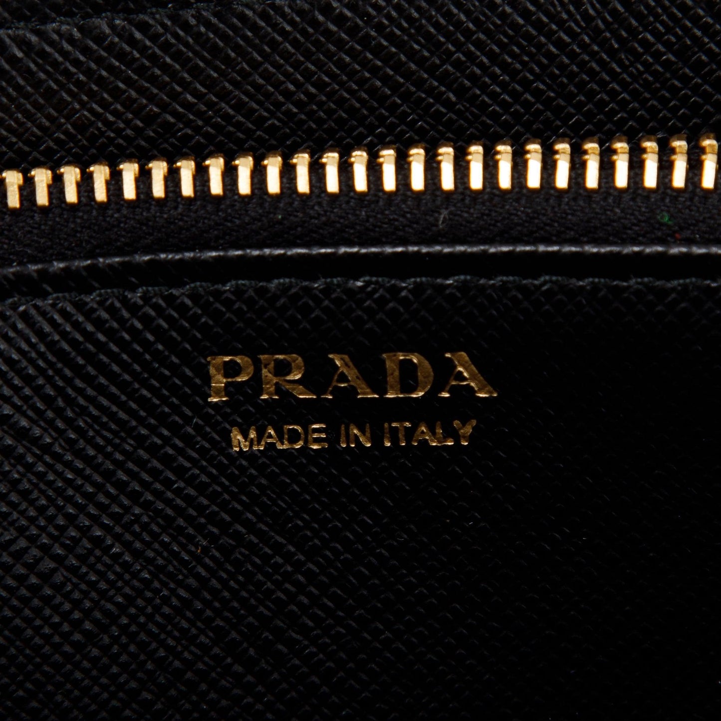 Prada Saffiano Zip Around Wallet