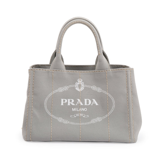 Prada Small Canapa Logo Tote