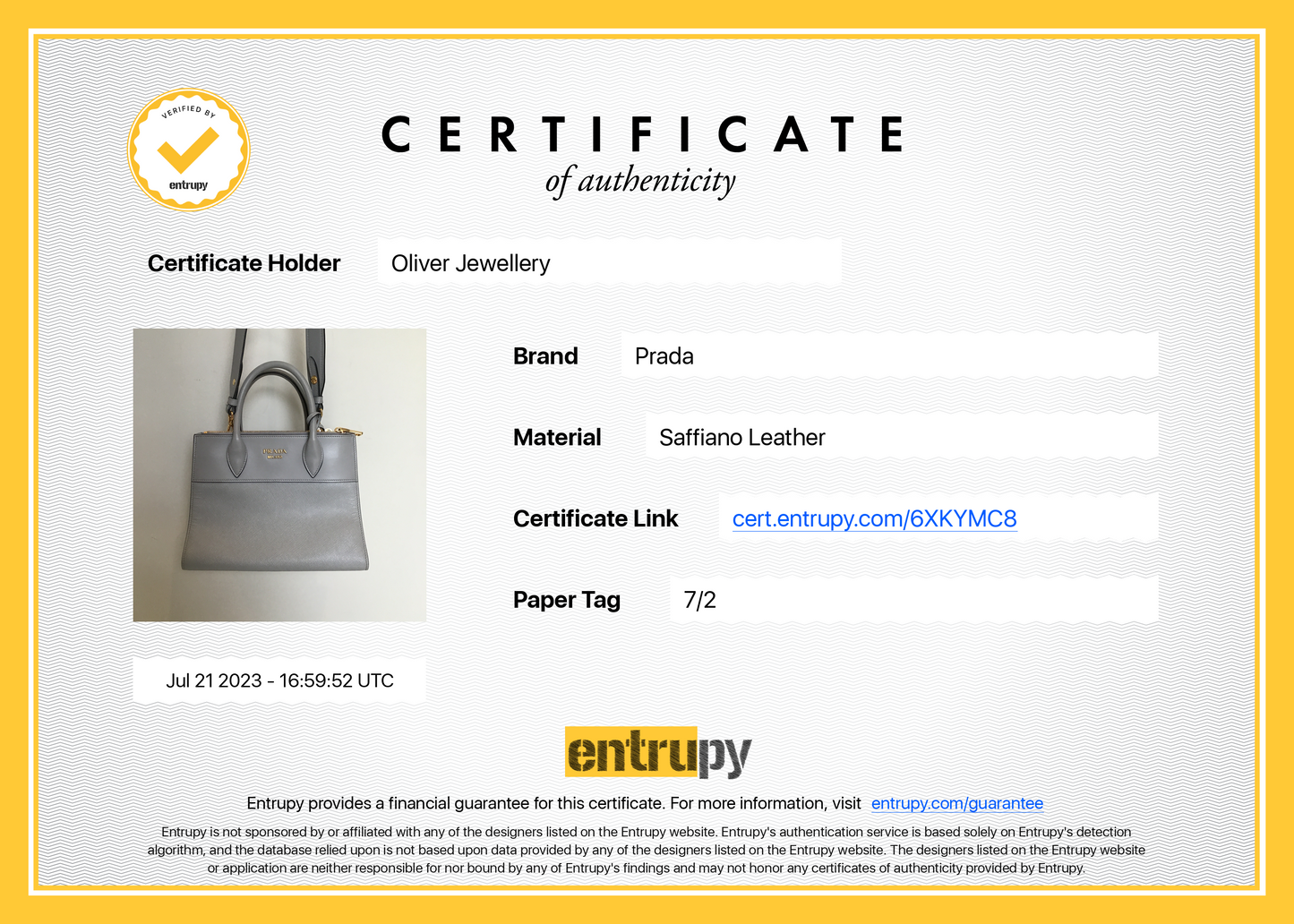 Prada Small Saffiano & City Calf Leather Paradigme Tote