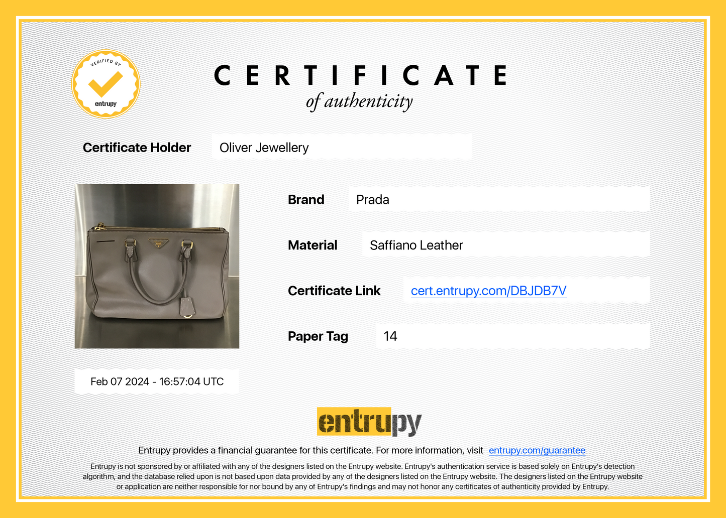 Prada Taupe Saffiano Lux Medium Double Zip Galleria Tote