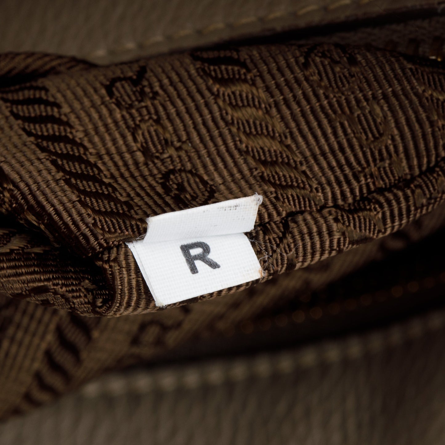 Prada Taupe Vitello Daino Leather Pocket Zip Tote