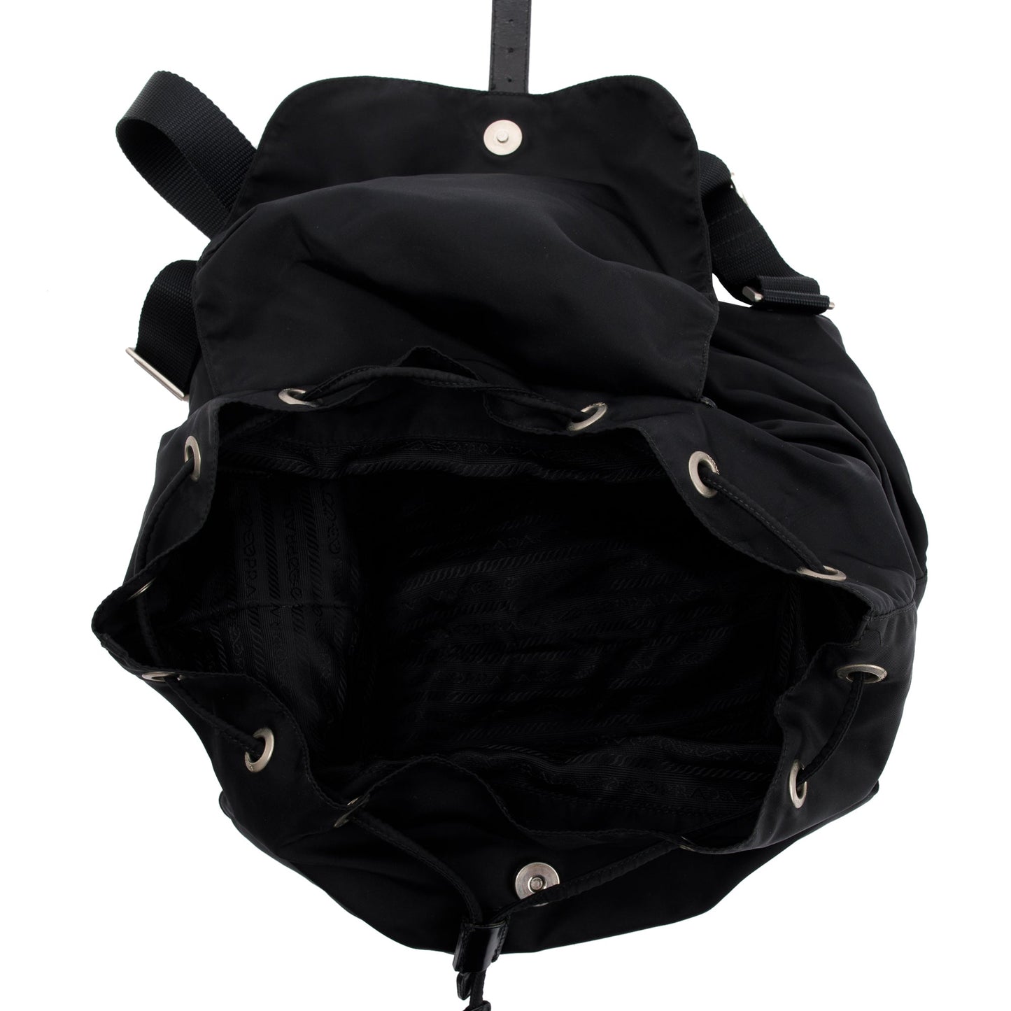 Prada Tessuto Nylon Drawstring Backpack
