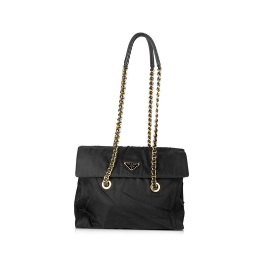 Prada Tessuto Nylon Flap Shoulder Bag