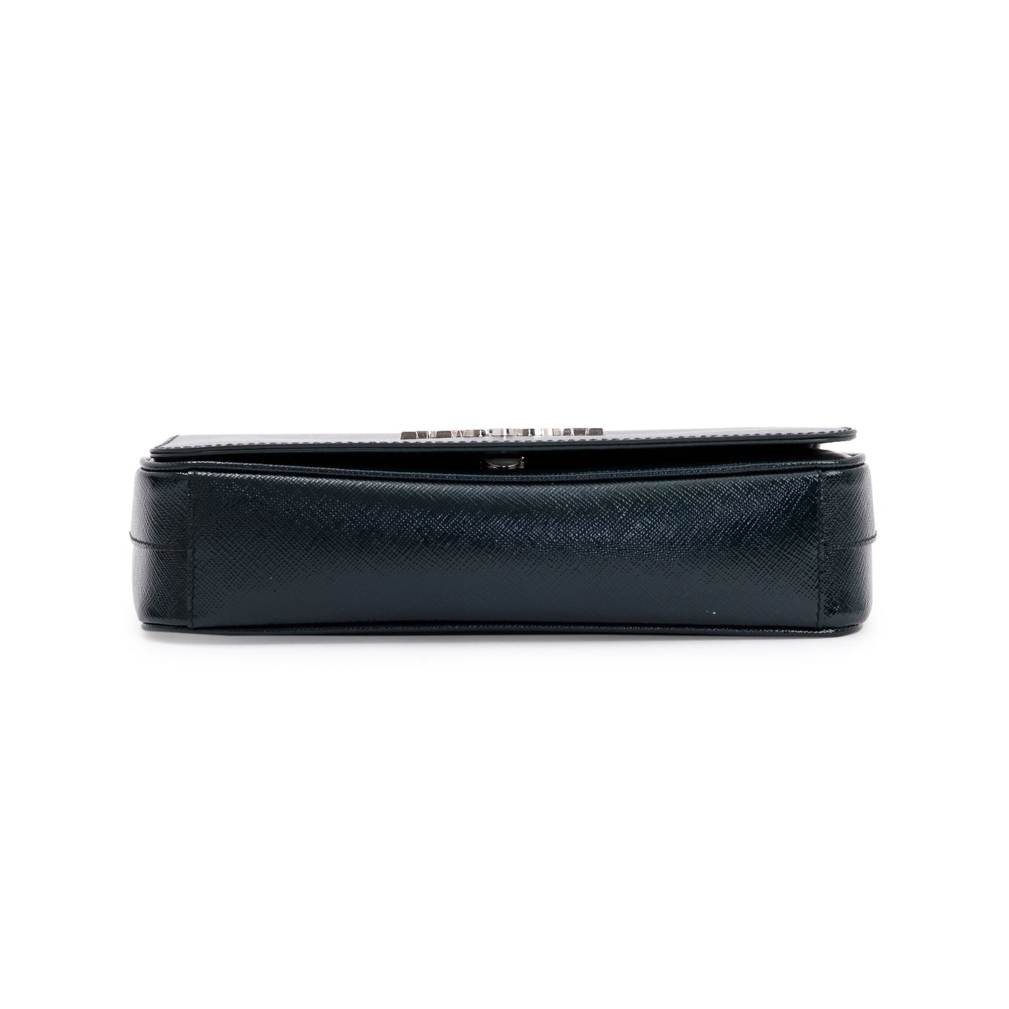 Prada Vernice Saffiano Leather Chain Flap Crossbody Bag