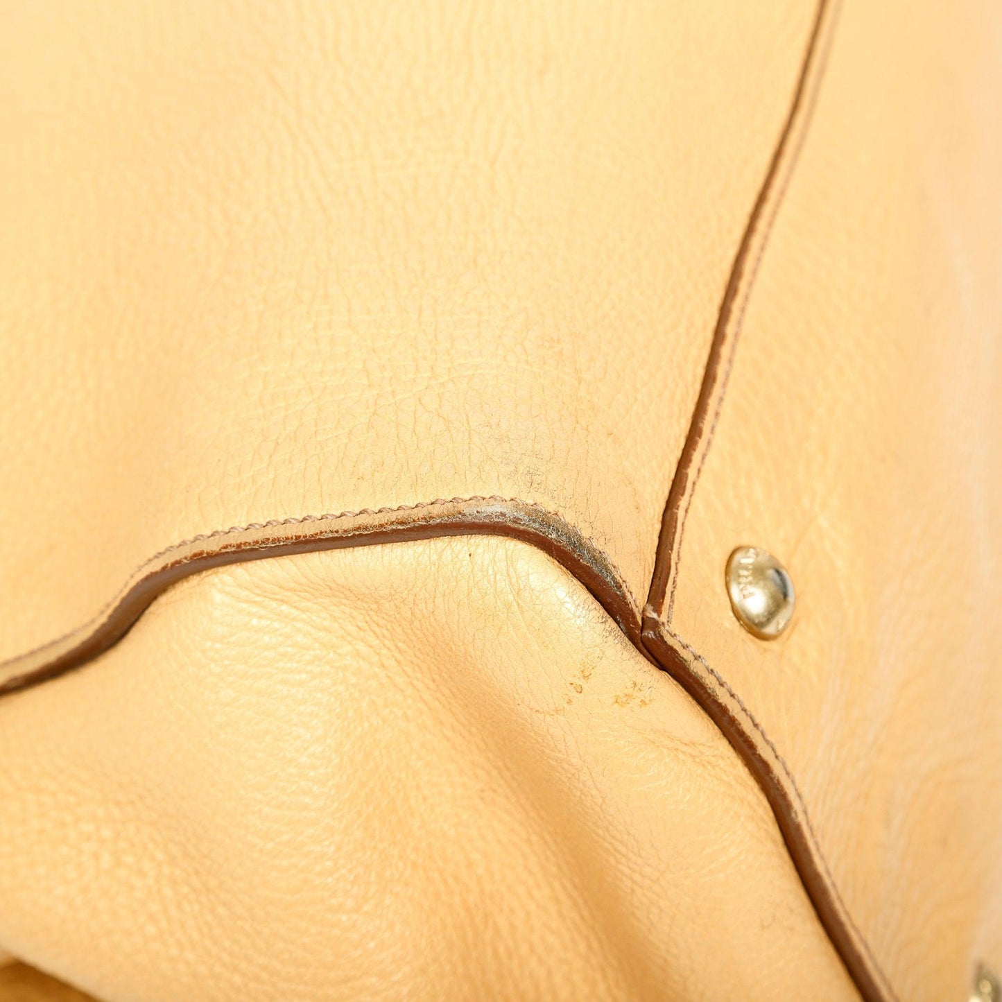 Prada Vitello Daino Cuir Frame Convertible Tote