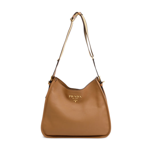 Prada Vitello Daino Soft Hobo Bag