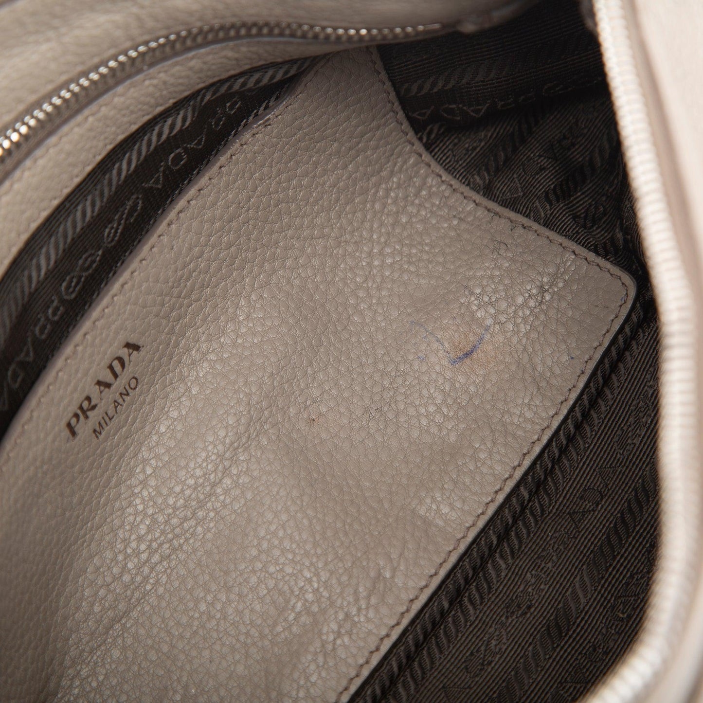 Prada Vitello Daino Zip Crossbody Bag
