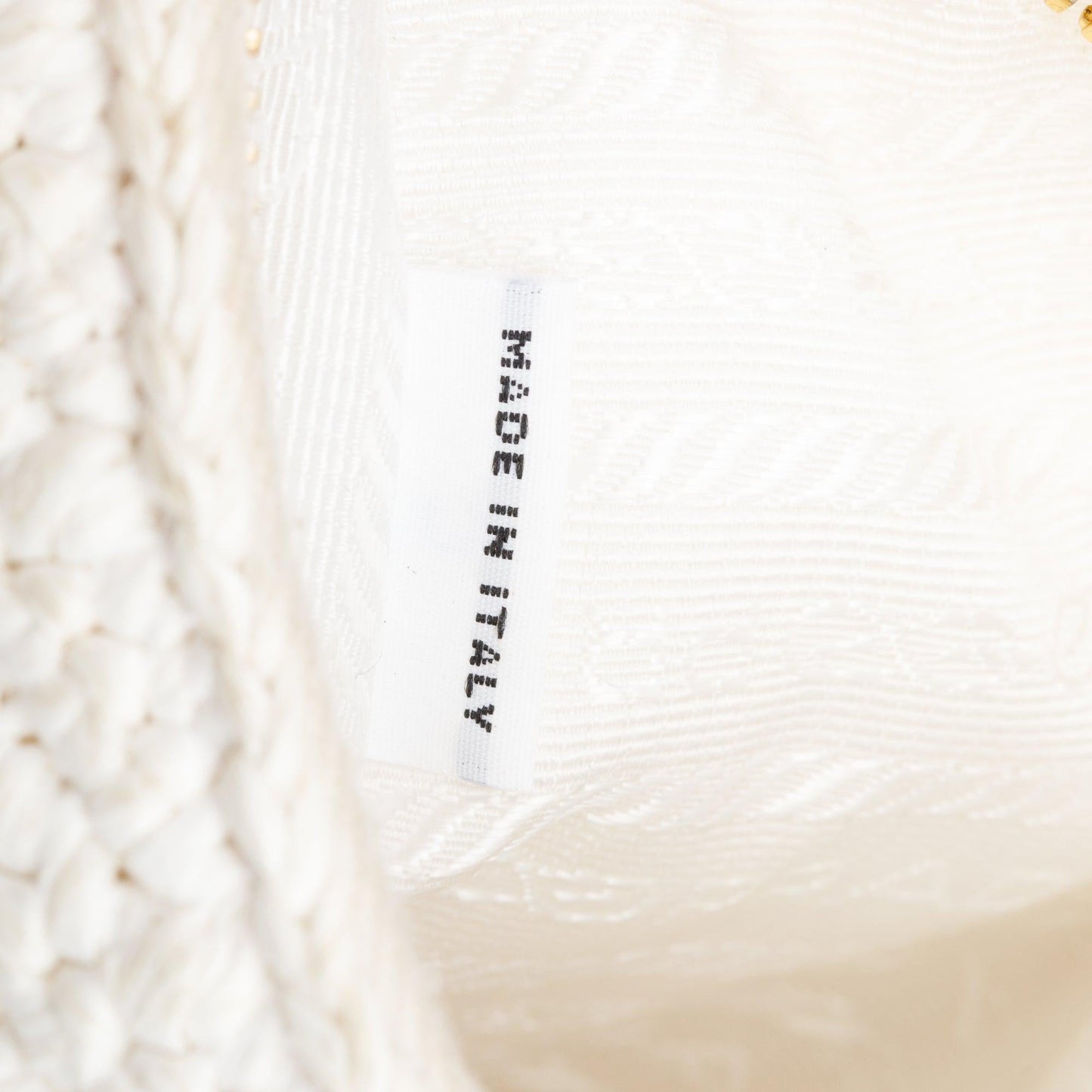 Prada White Re-Edition 2005 Crochet Shoulder Bag
