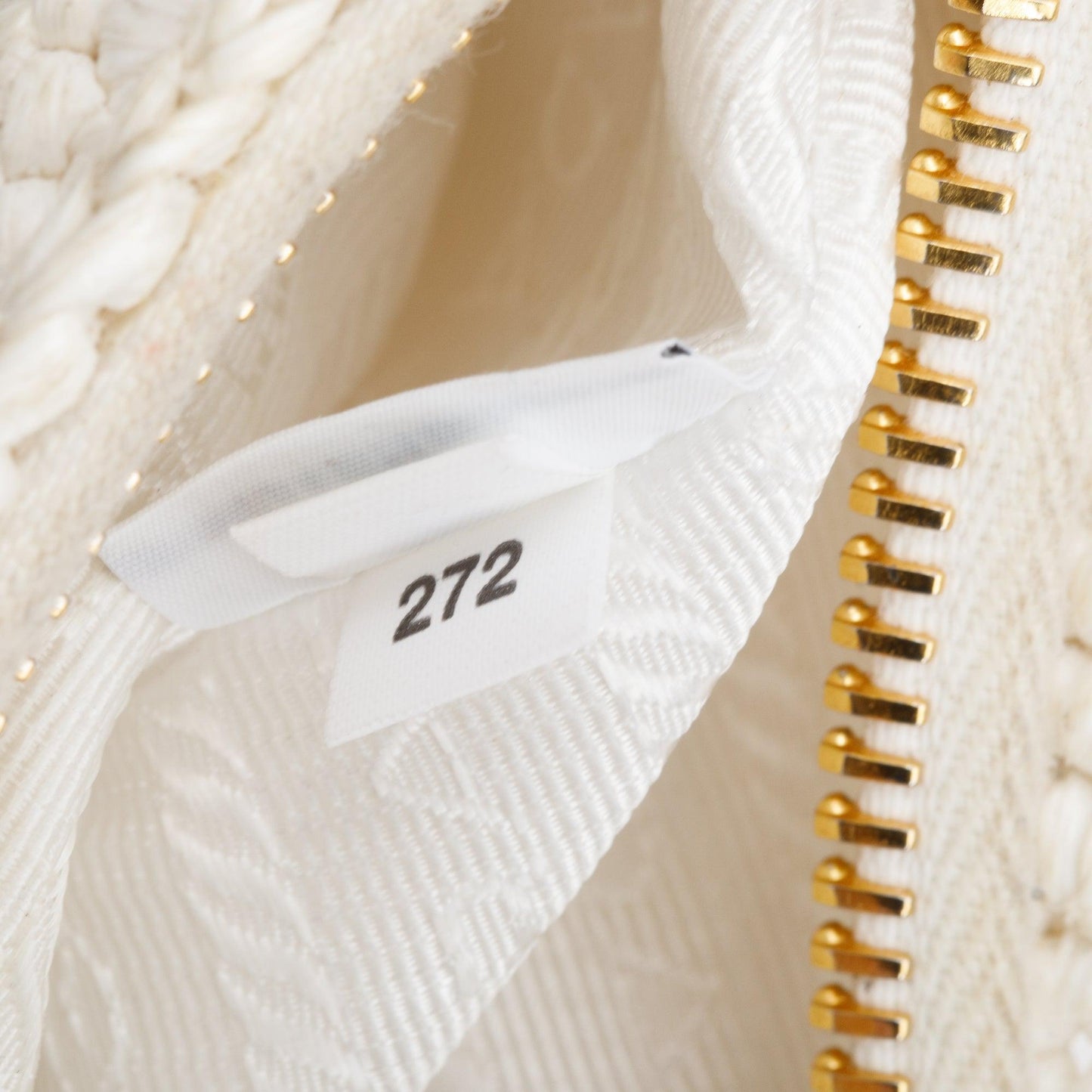 Prada White Re-Edition 2005 Crochet Shoulder Bag