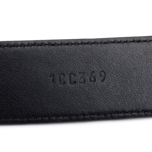 Prada White Saffiano Cuir Enamel Triangle Logo Buckle Belt 85, 34
