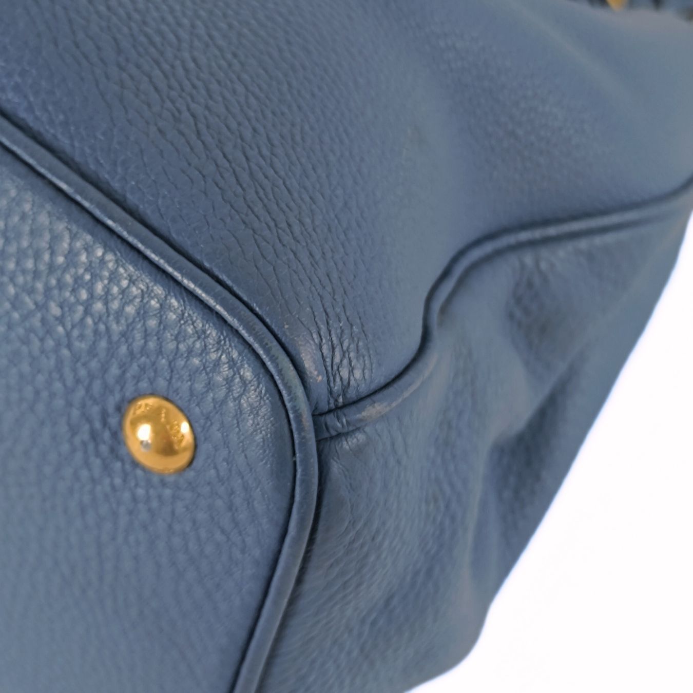 Luxury PradaLuxury PradaLuxury PradaShopper shoulder bag in cobalt buckskin