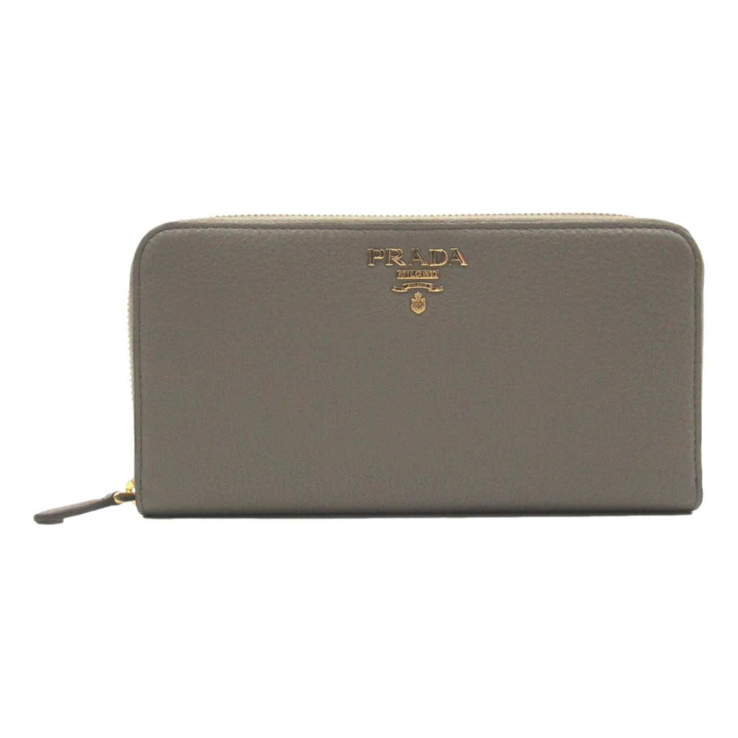 Luxury PradaLarge Saffiano Leather Wallet Grey Blue
