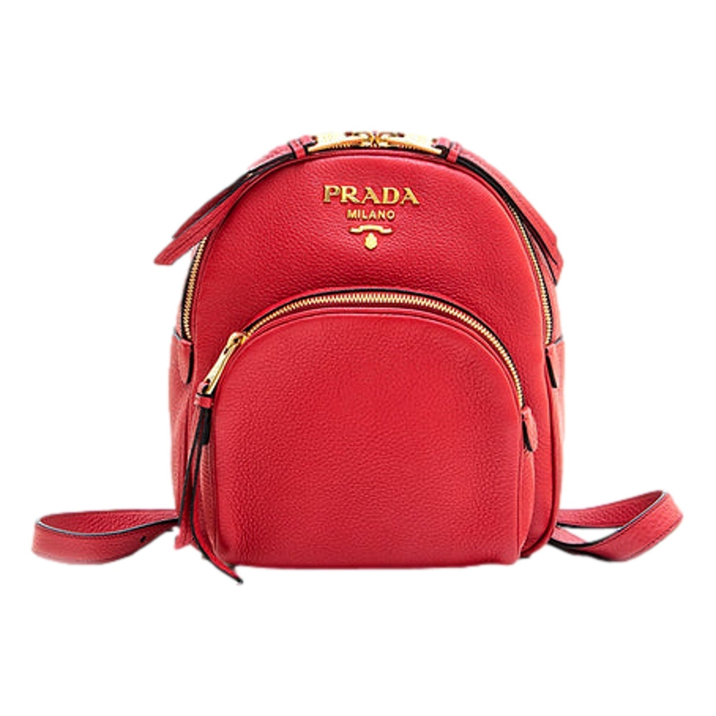 Luxury PradaConvertible Front Pocket Backpack Vitello Daino Small